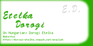 etelka dorogi business card